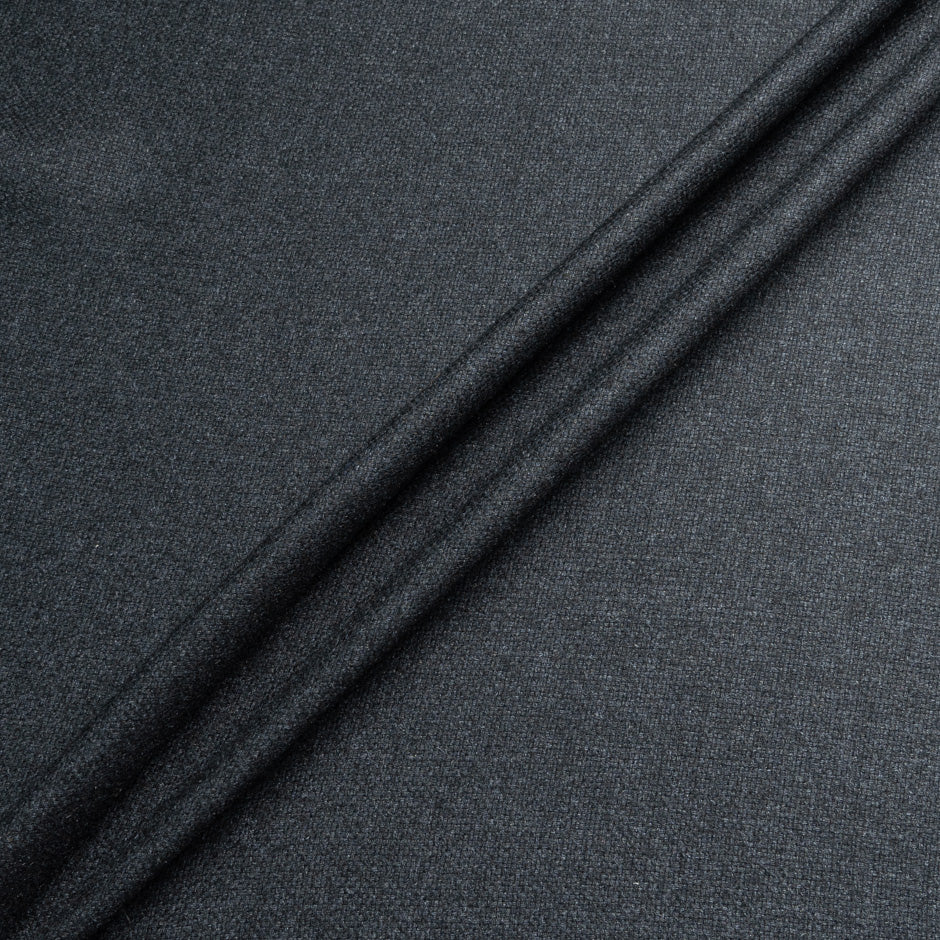 Dark Grey Silk & Wool Suiting