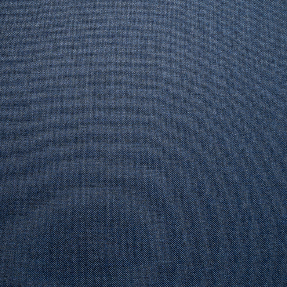 Plain Blue Silk & Wool Suiting