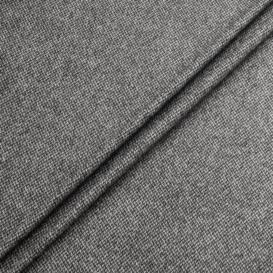 Dark Grey Pure Wool Tweed