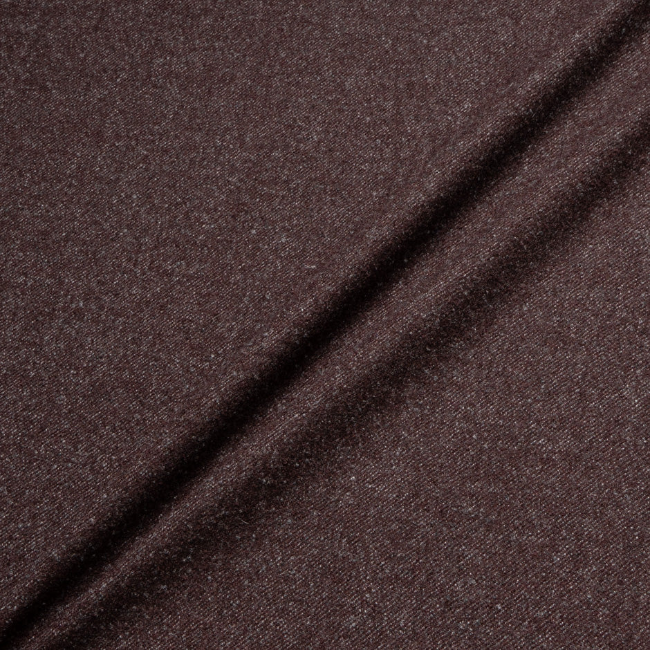 Mottled Plum Worsted Wool