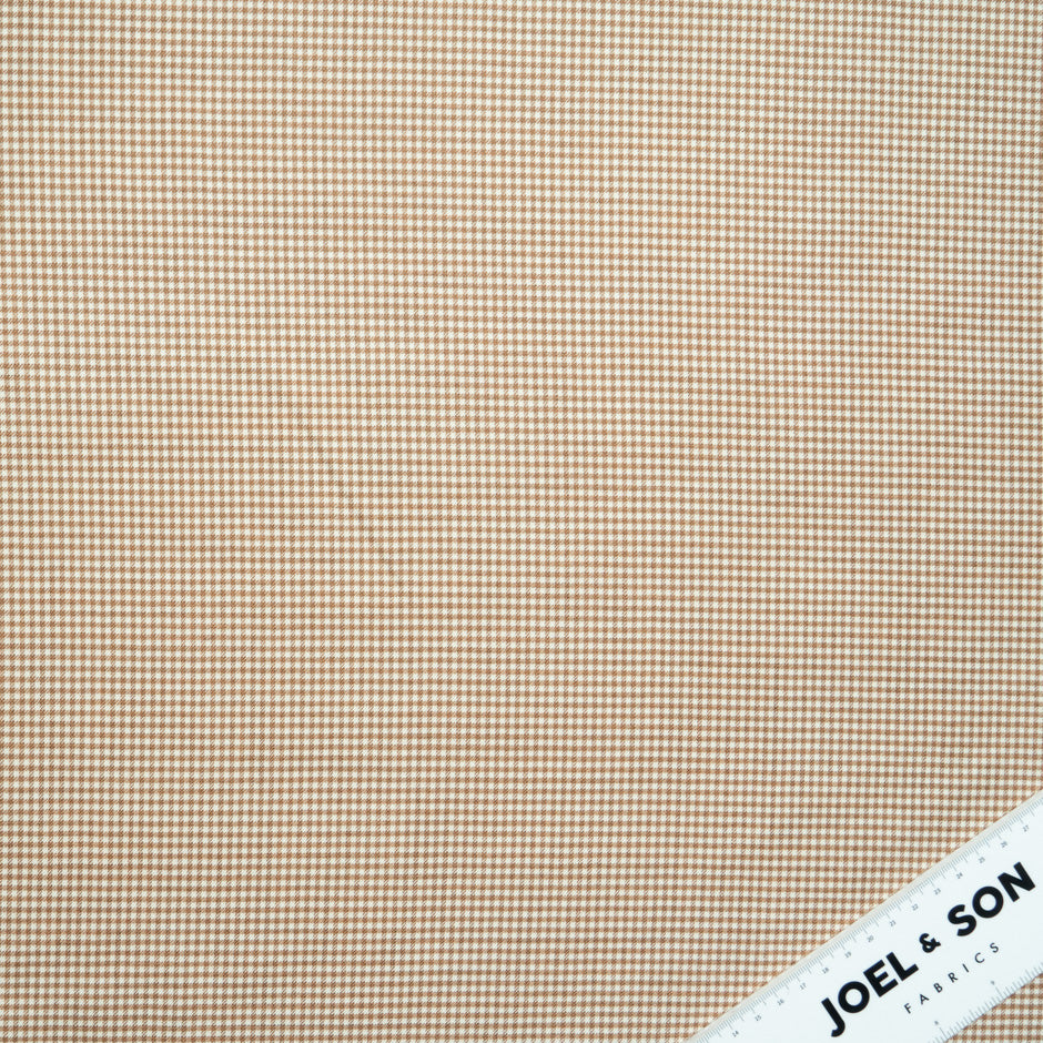 Camel & Ivory Checkered Cashmere