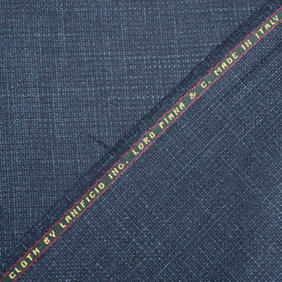 Blue Wool, Silk & Cashmere Blend