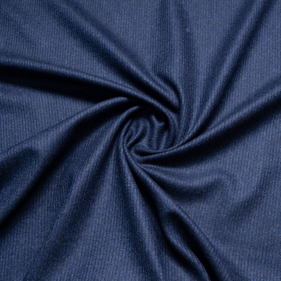 Blue Pinstripe Superfine Pure Wool