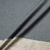 Grey Pure Wool Gold Chenille Border