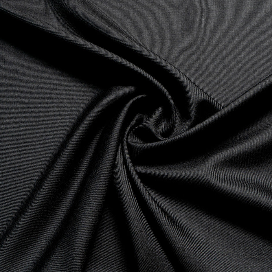 Black Superfine Pure Cashmere Suiting