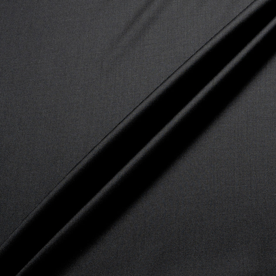 Black Superfine Pure Cashmere Suiting