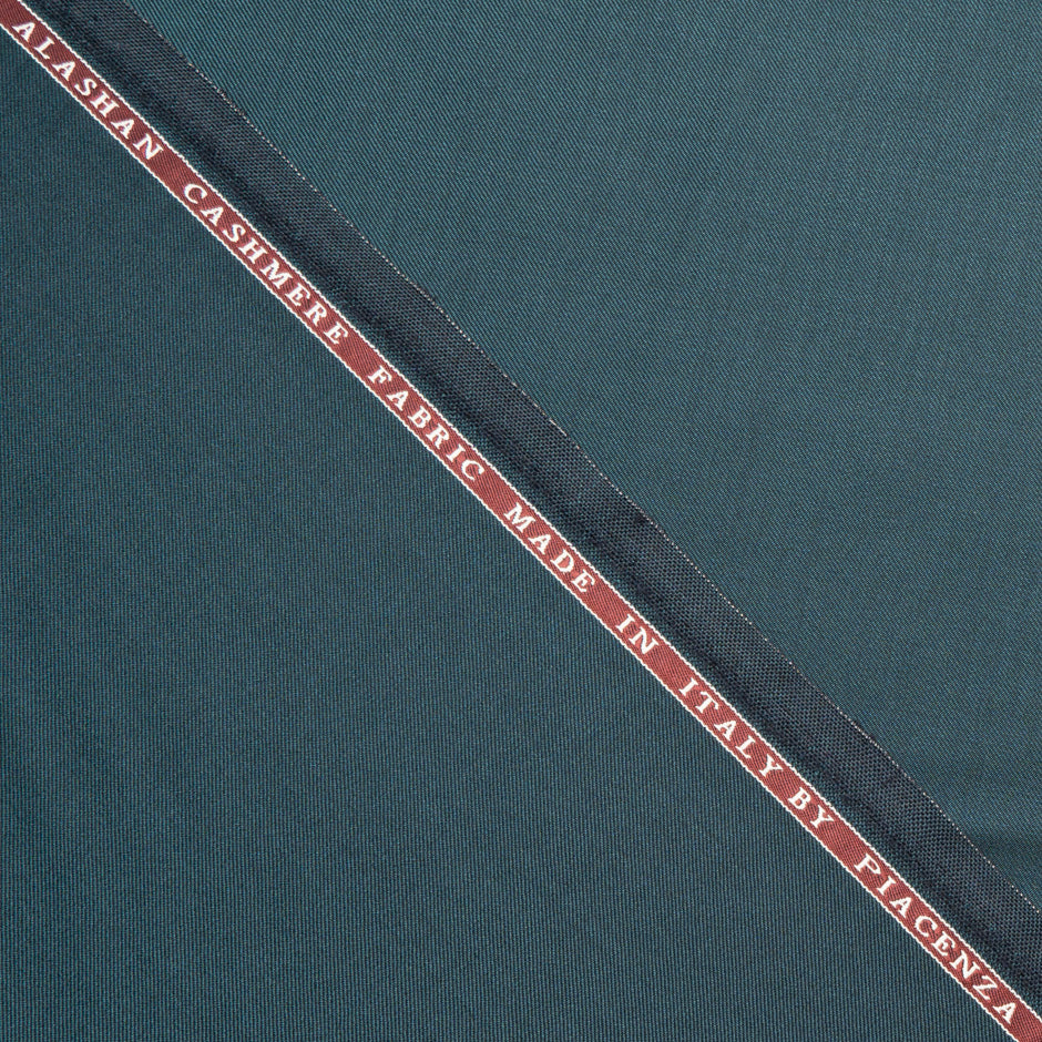 Teal Green Superfine Pure Cashmere Suiting