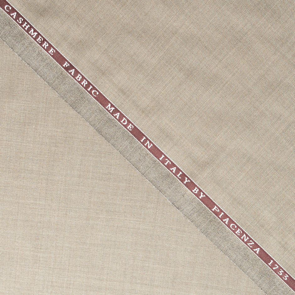 Oatmeal Superfine Pure Cashmere Suiting