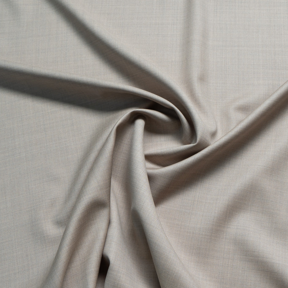 Taupe Super 180s Pure Wool