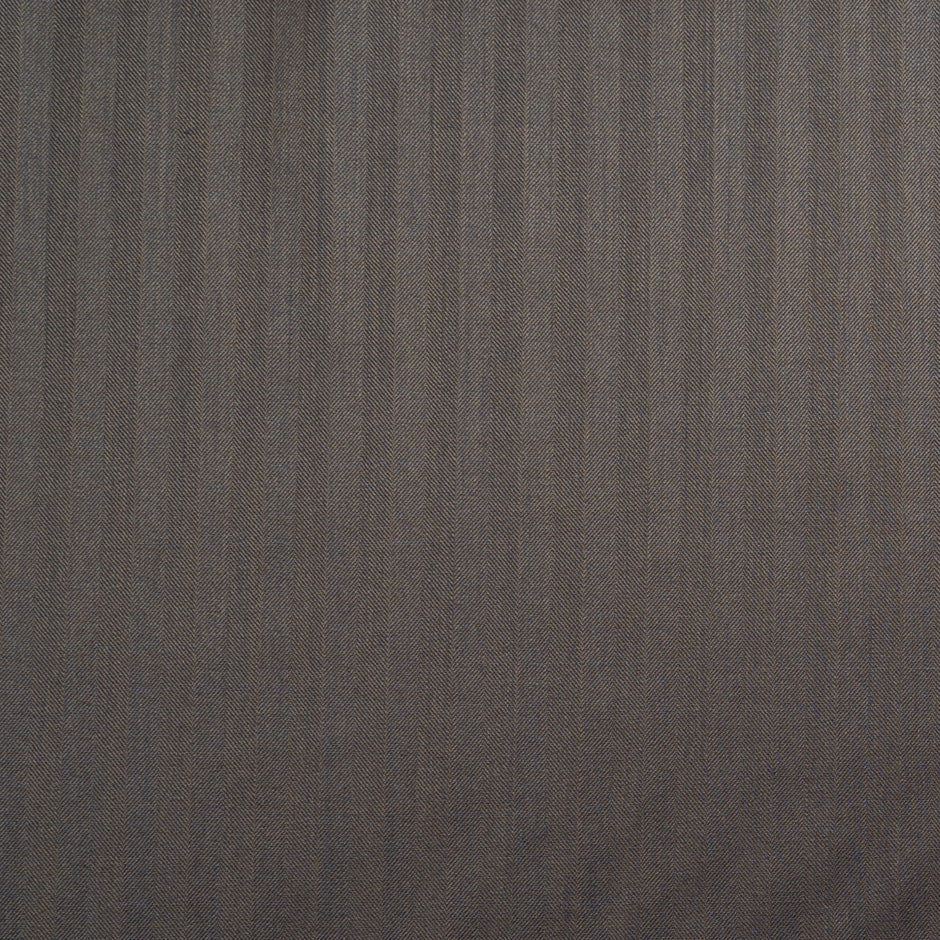 Brown Herringbone Super 180s Wool & Cashmere