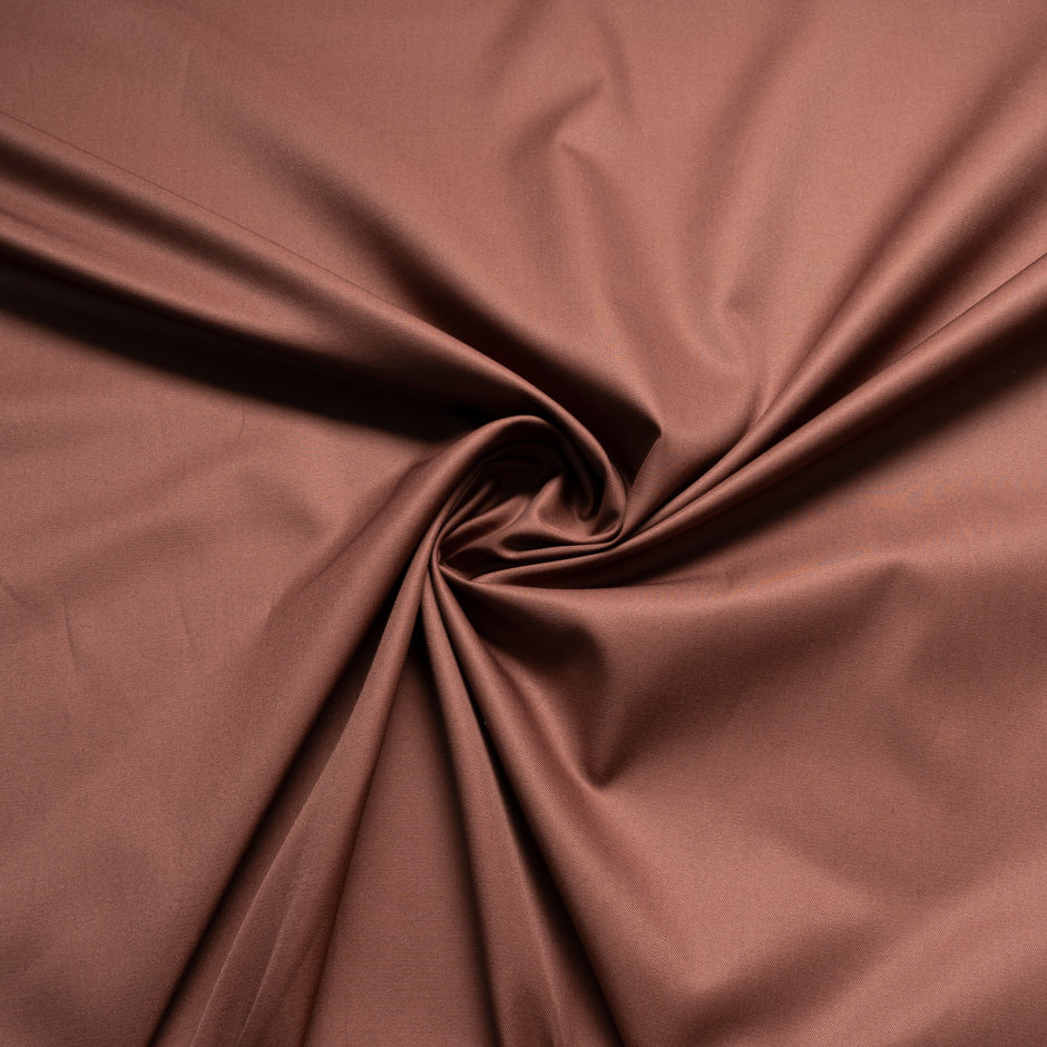 Brick Red Pure Cotton Gaberdine