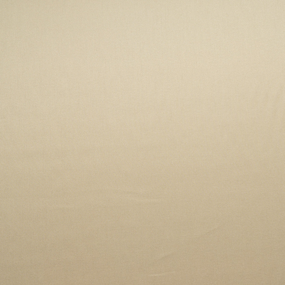 Plain Beige Pure Cotton Gaberdine