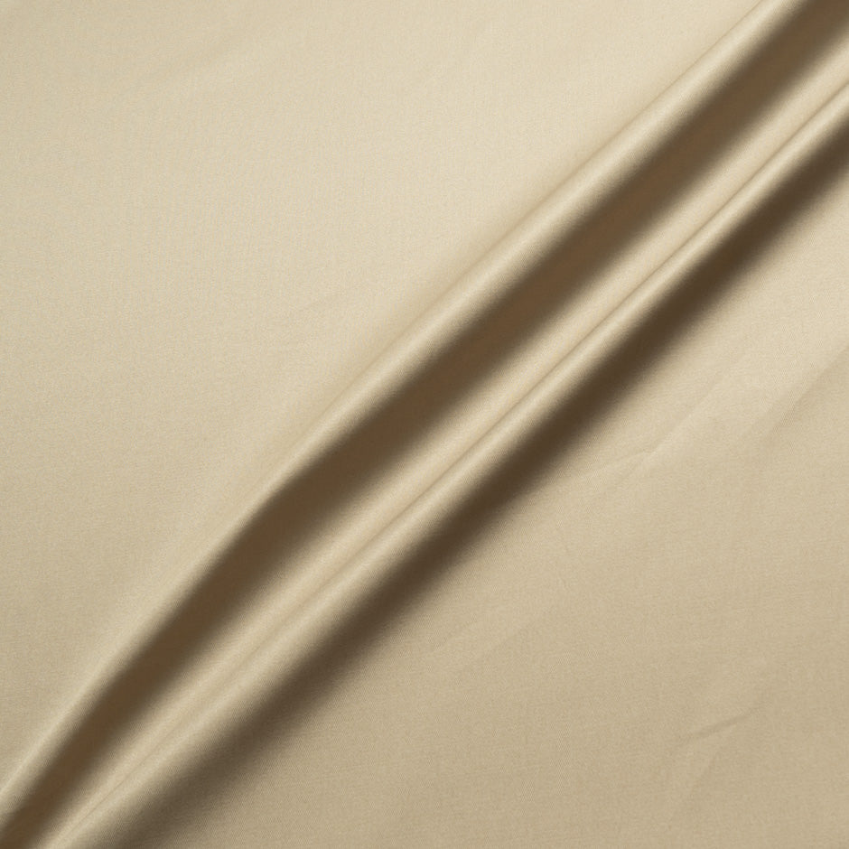 Plain Beige Pure Cotton Gaberdine