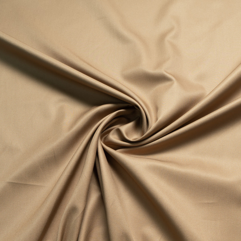 Caramel Pure Cotton Gaberdine