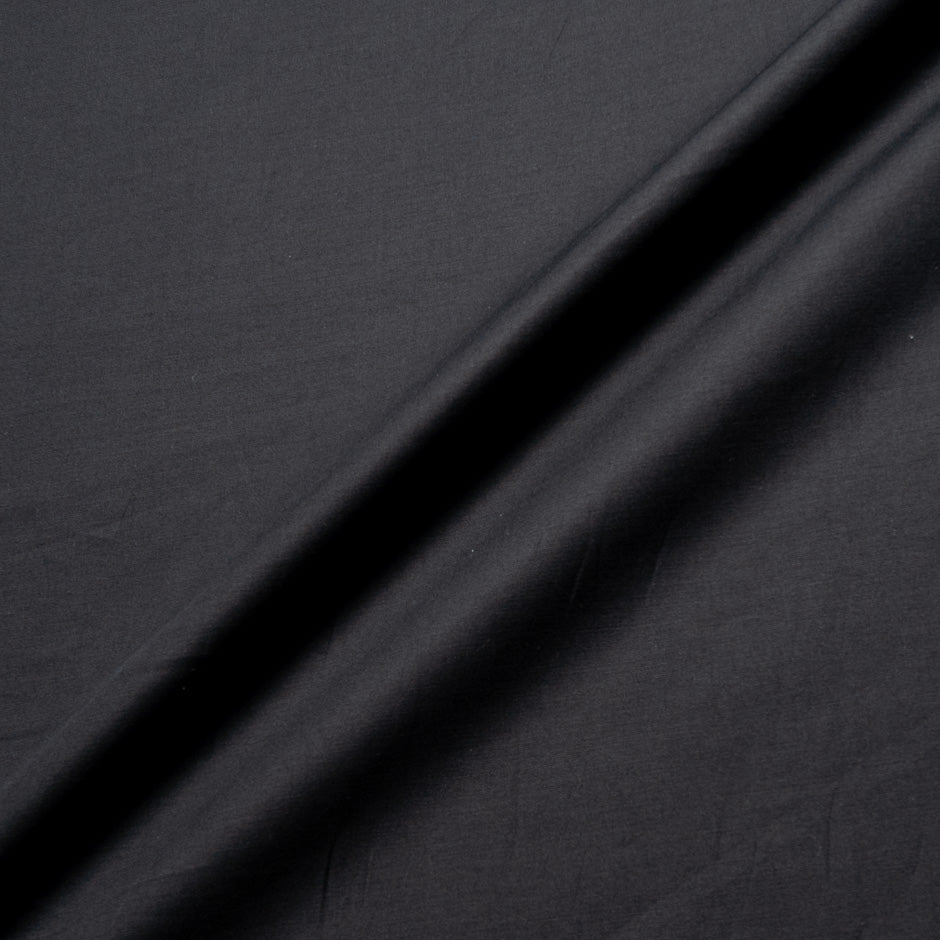 Blue Black Pure Cotton Gaberdine