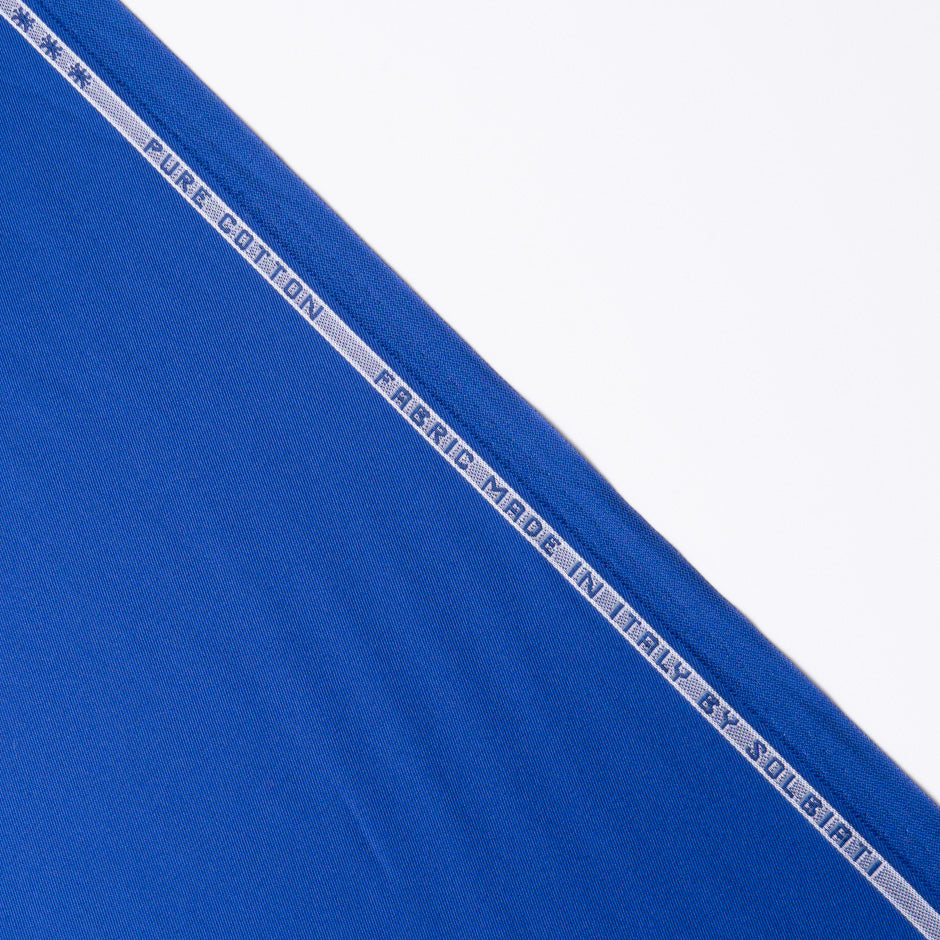 Royal Blue Pure Cotton Gaberdine