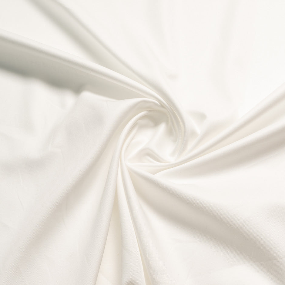 Plain Ivory Pure Cotton Gaberdine