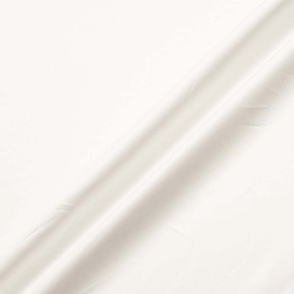 Plain Ivory Pure Cotton Gaberdine