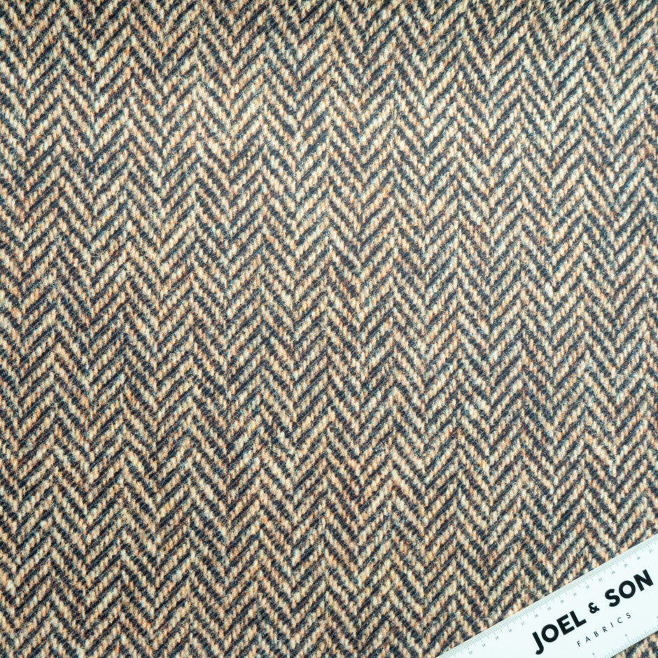 Printed Herringbone Double Faced Microfibre