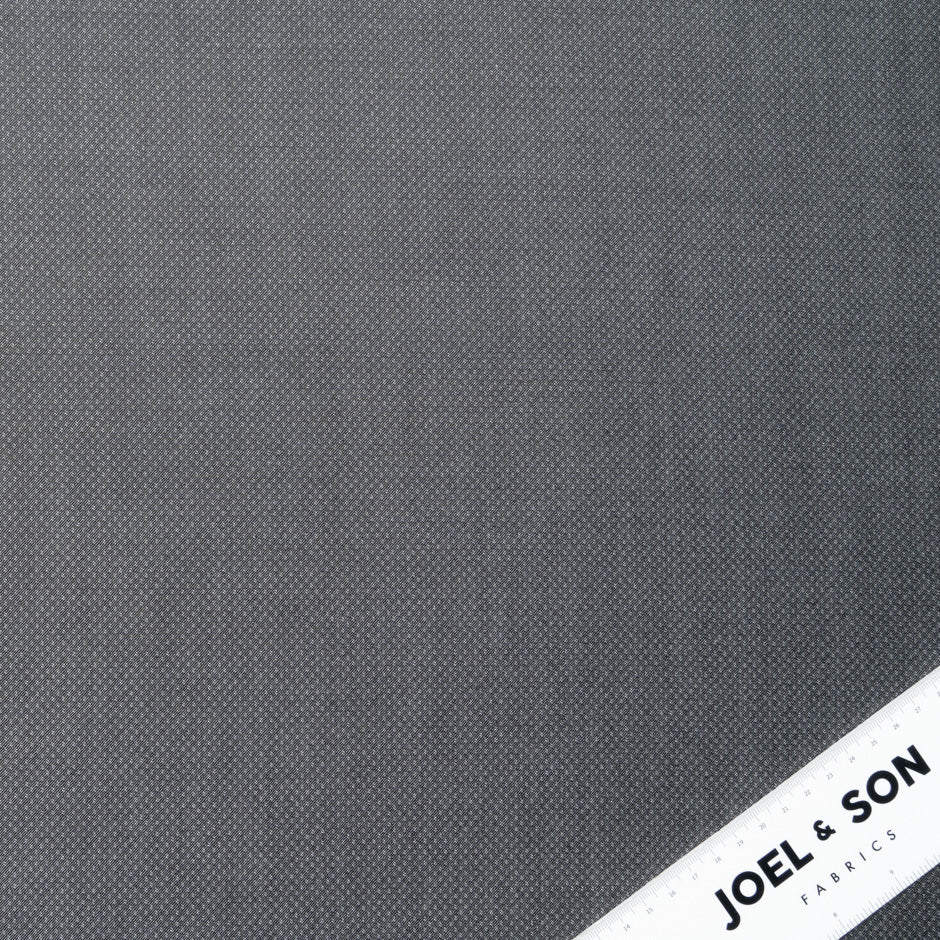 Grey Spot Jacquard Superfine Merino Wool