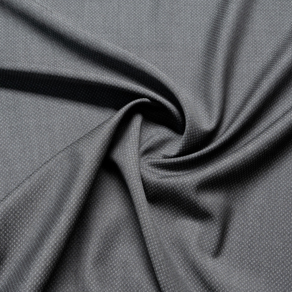 Grey Spot Jacquard Superfine Merino Wool