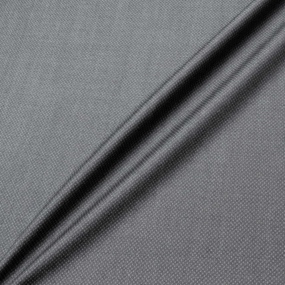 Grey Spot Jacquard Superfine Merino Wool