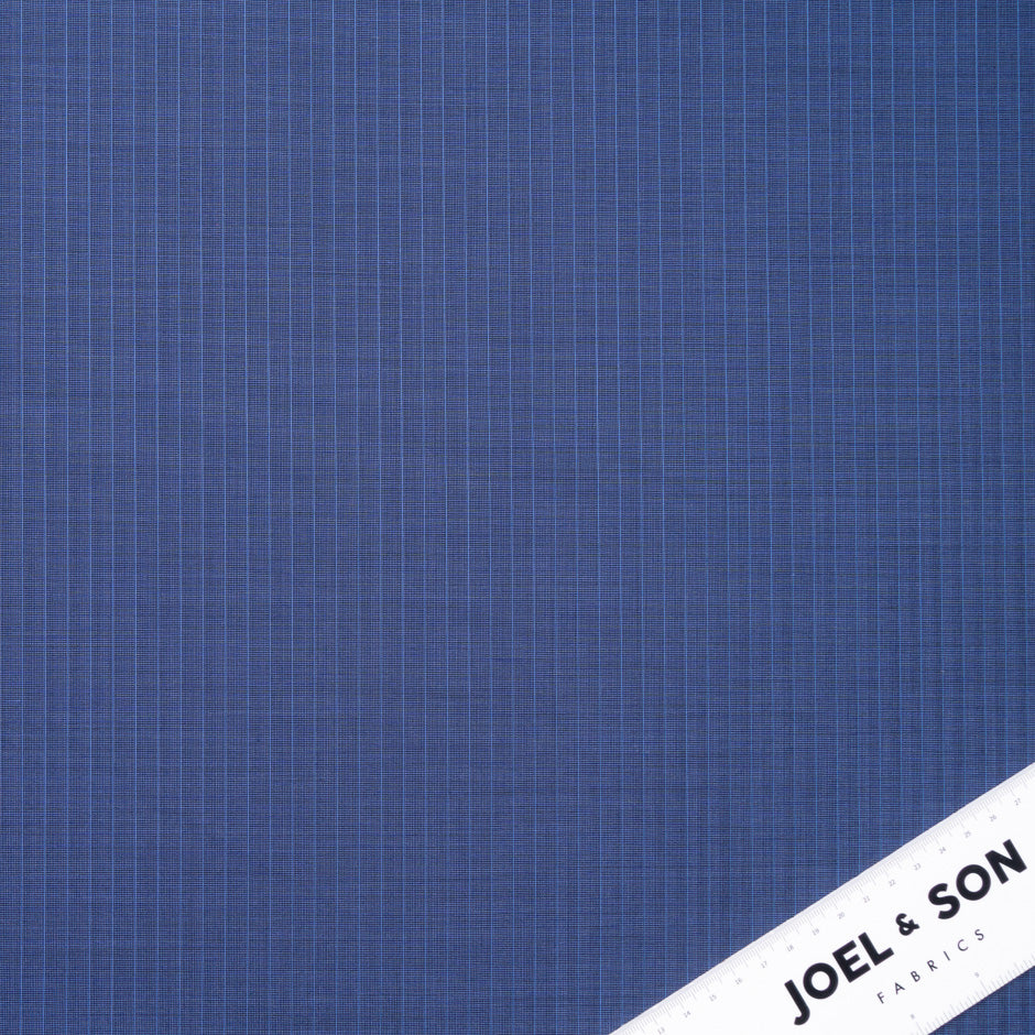 Blue Pinstriped Super 150s Pure Wool