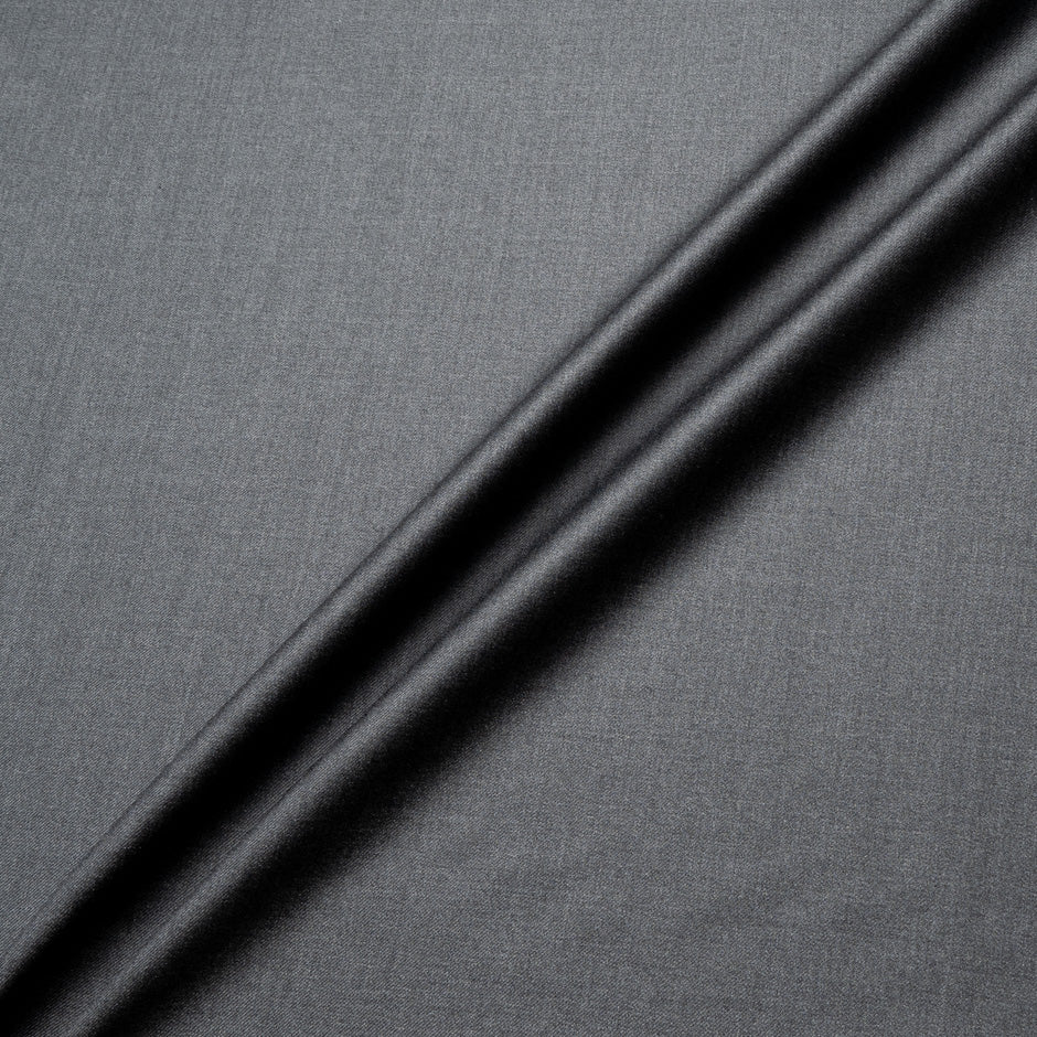 Charcoal Grey Silk & Wool Super 160s Suiting
