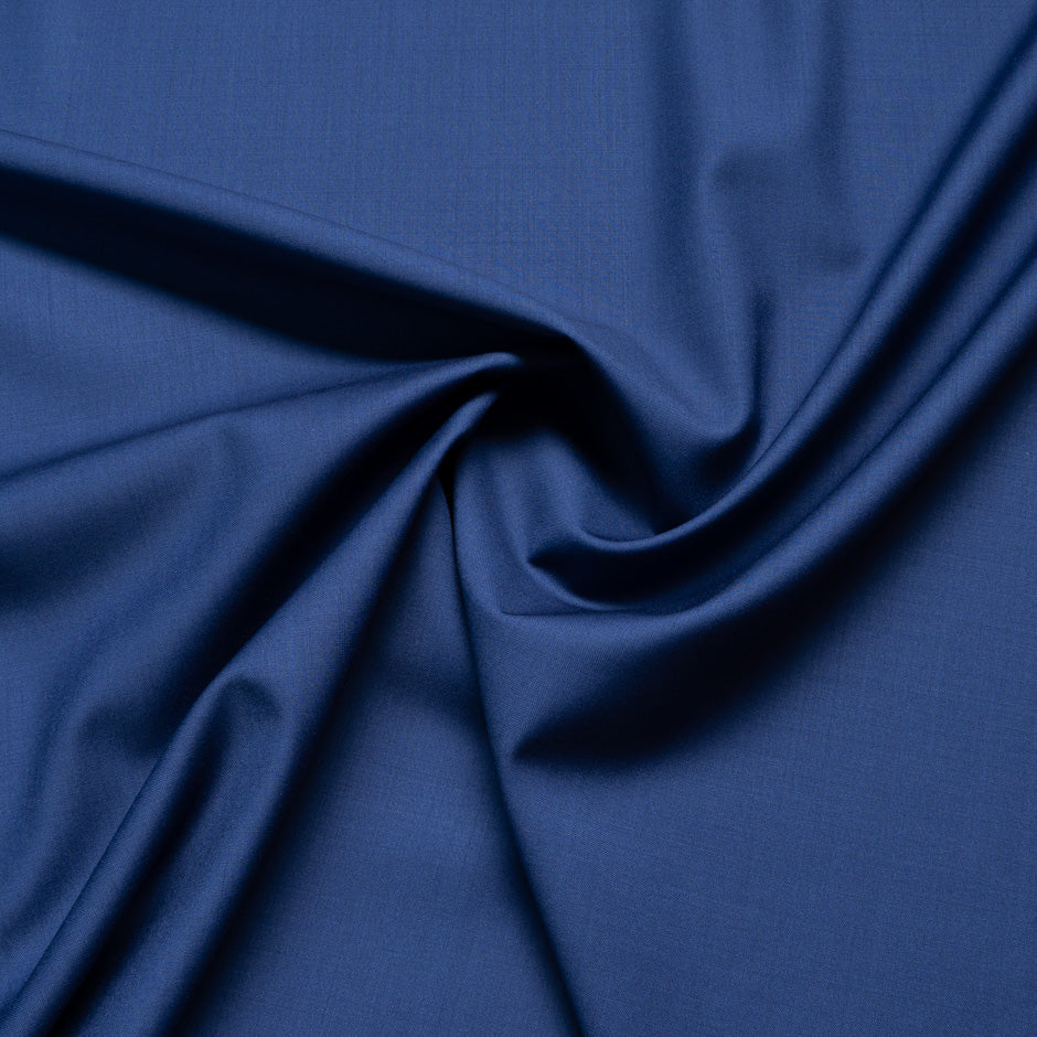 French Blue Super 130s Pure Wool Suiting
