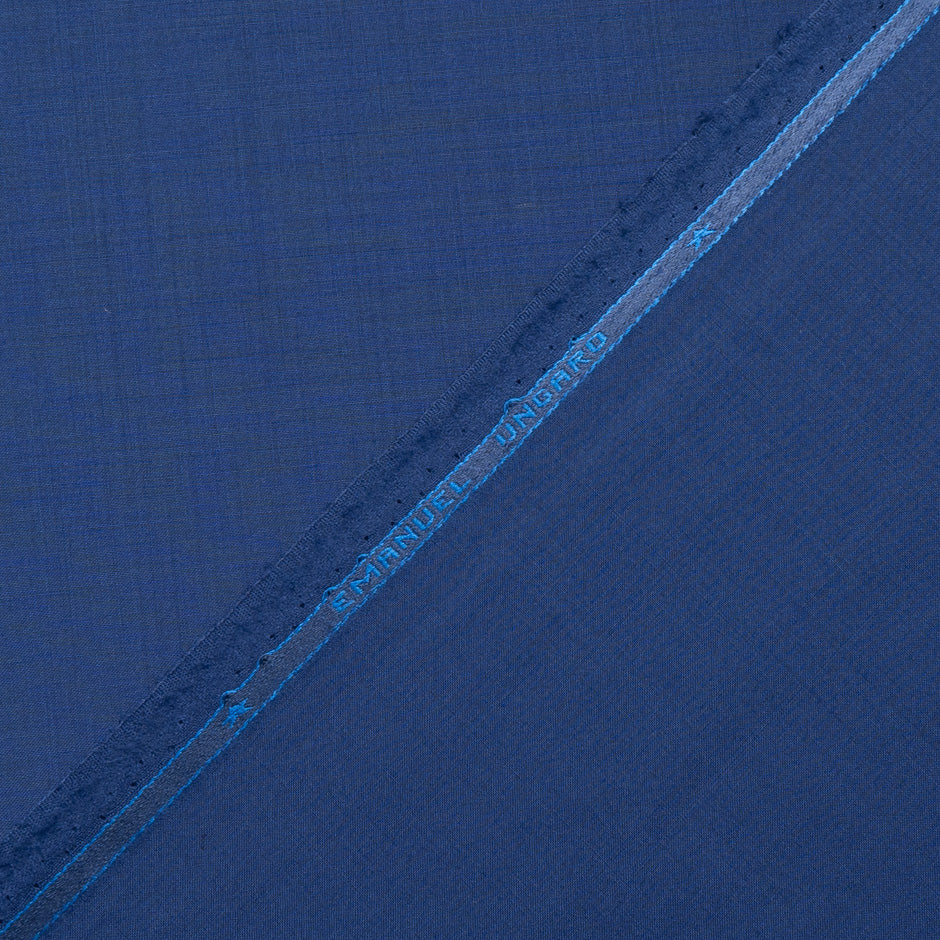 French Blue Super 130s Pure Wool Suiting
