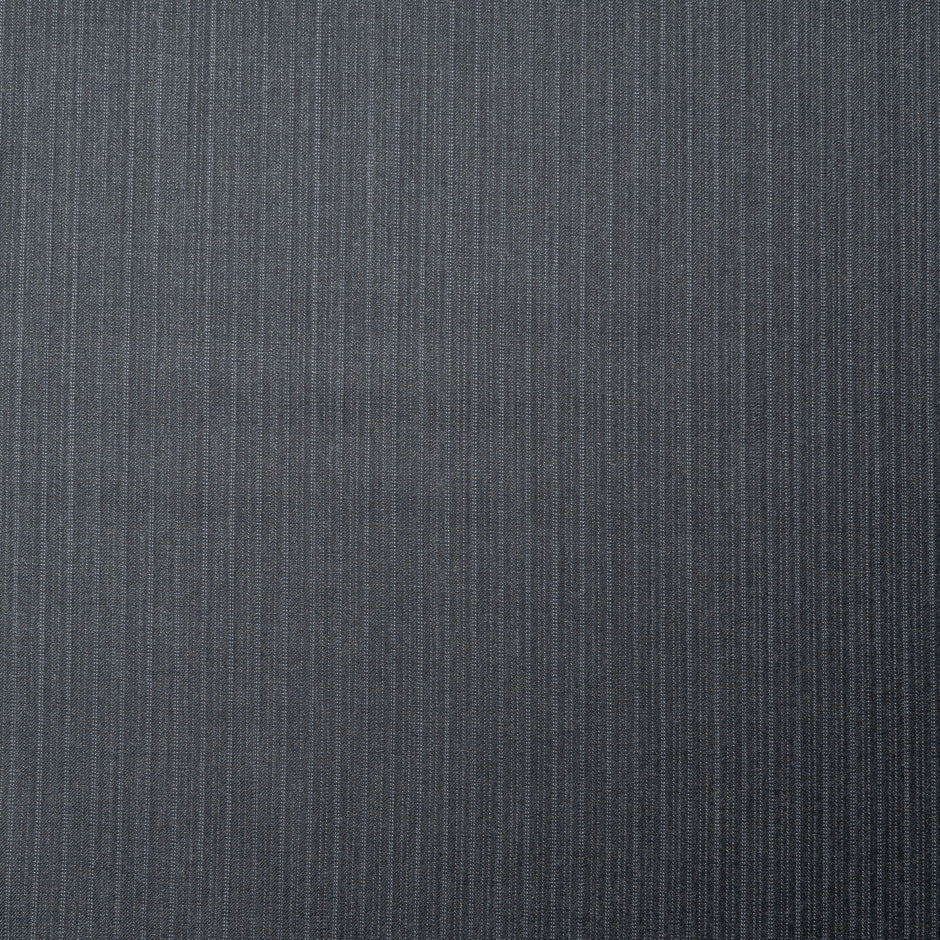 Grey Pinstriped Super 150s Pure Wool Suiting