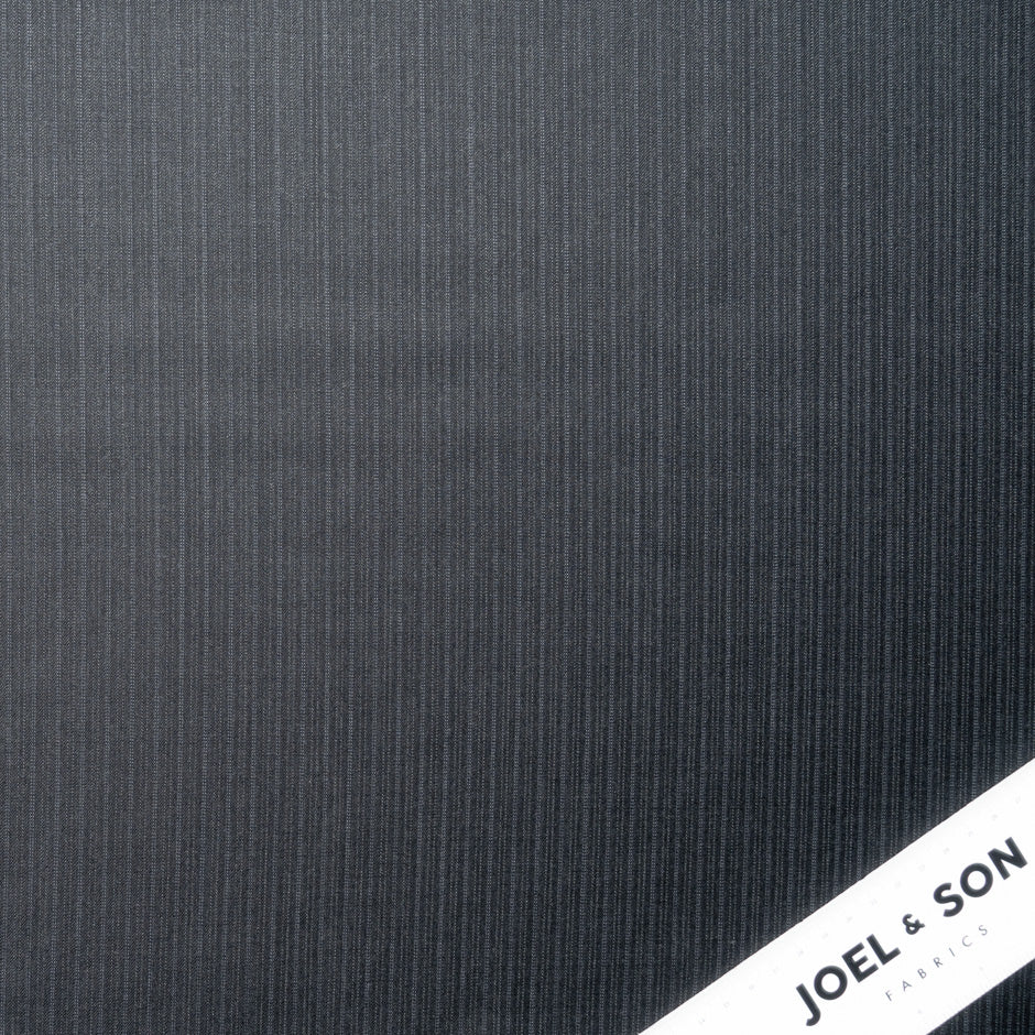Grey Pinstriped Super 150s Pure Wool Suiting