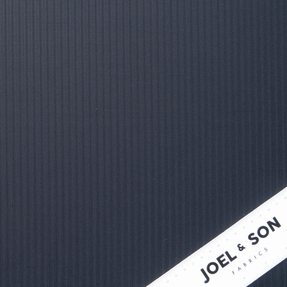 Dark Blue Super 180s Jacquard Wool Suiting