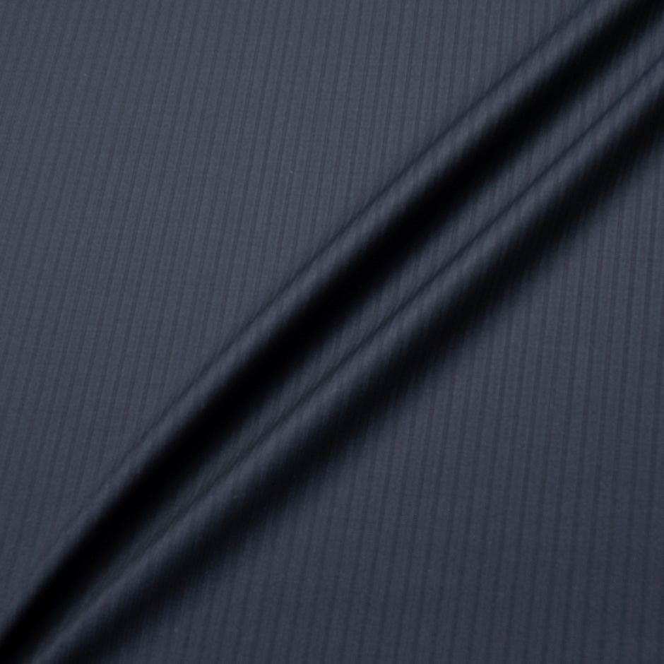 Dark Blue Super 180s Jacquard Wool Suiting