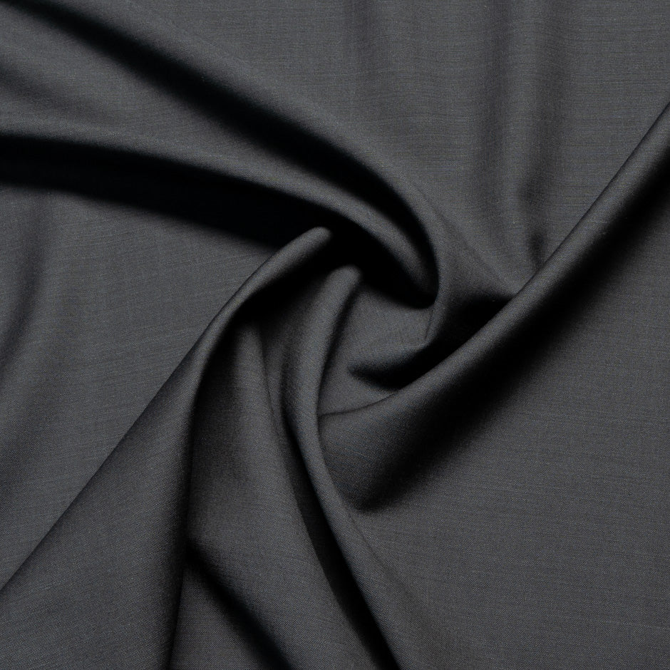 Deep Grey Wool & Mohair Suiting