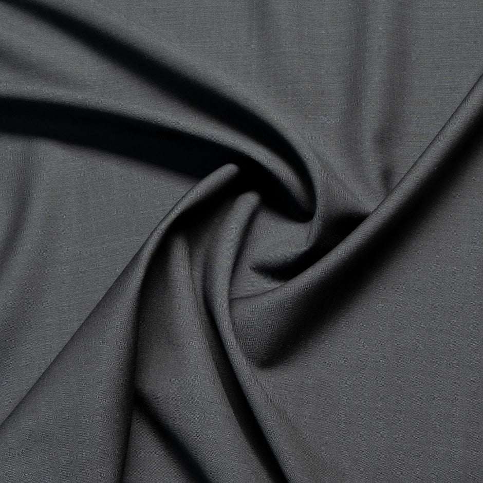 Deep Grey Wool & Mohair Suiting