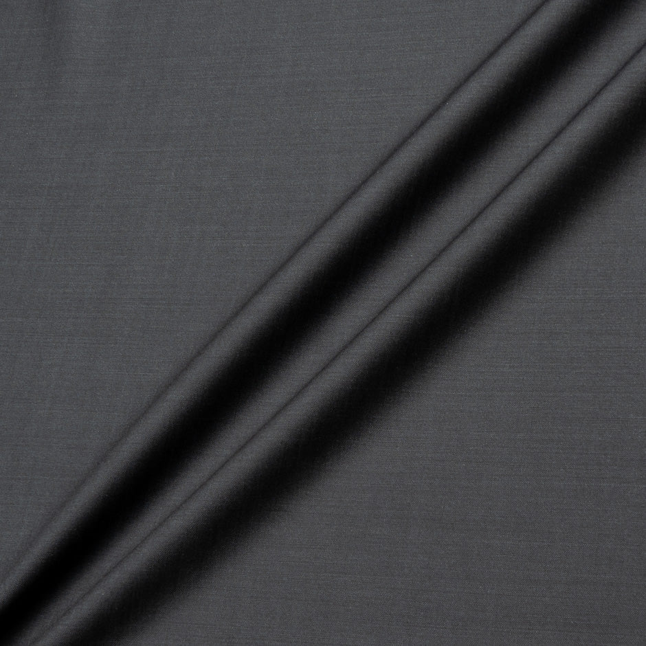 Deep Grey Wool & Mohair Suiting