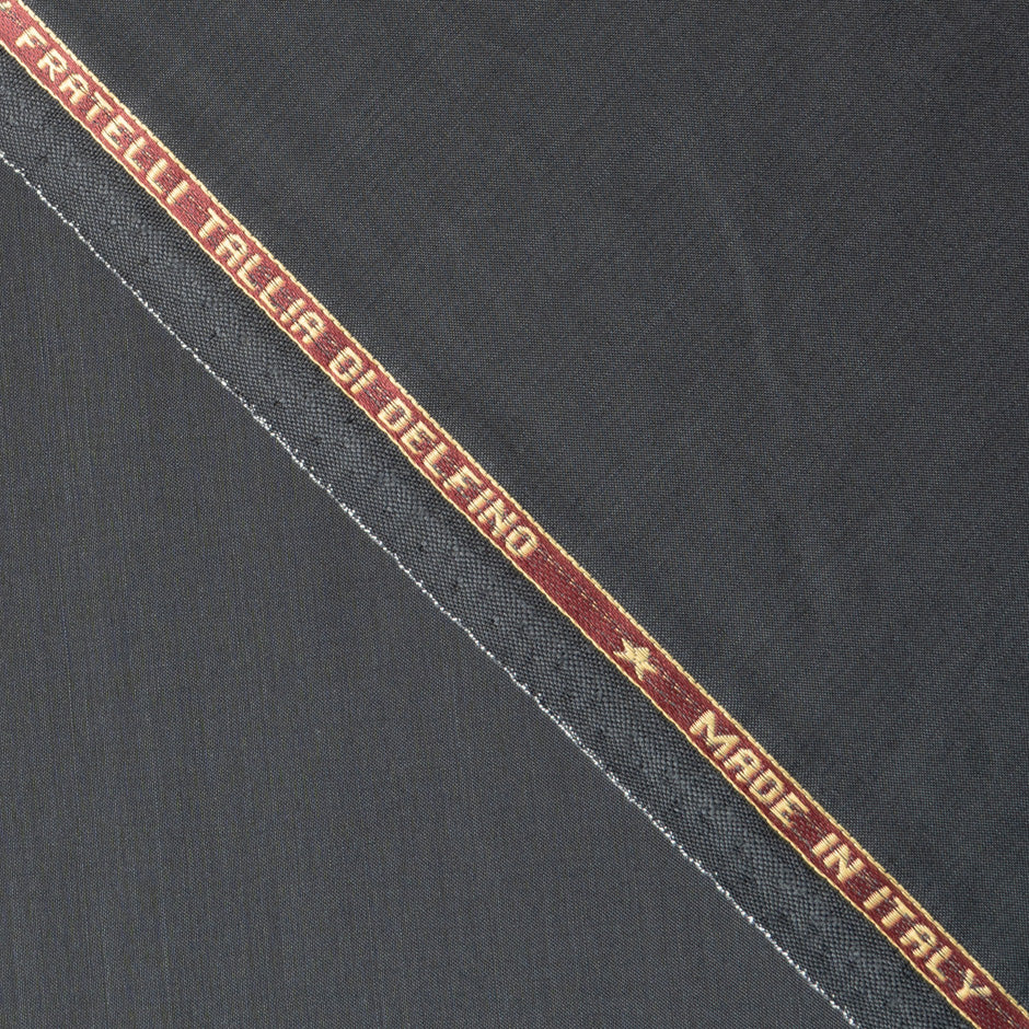 Deep Grey Wool & Mohair Suiting