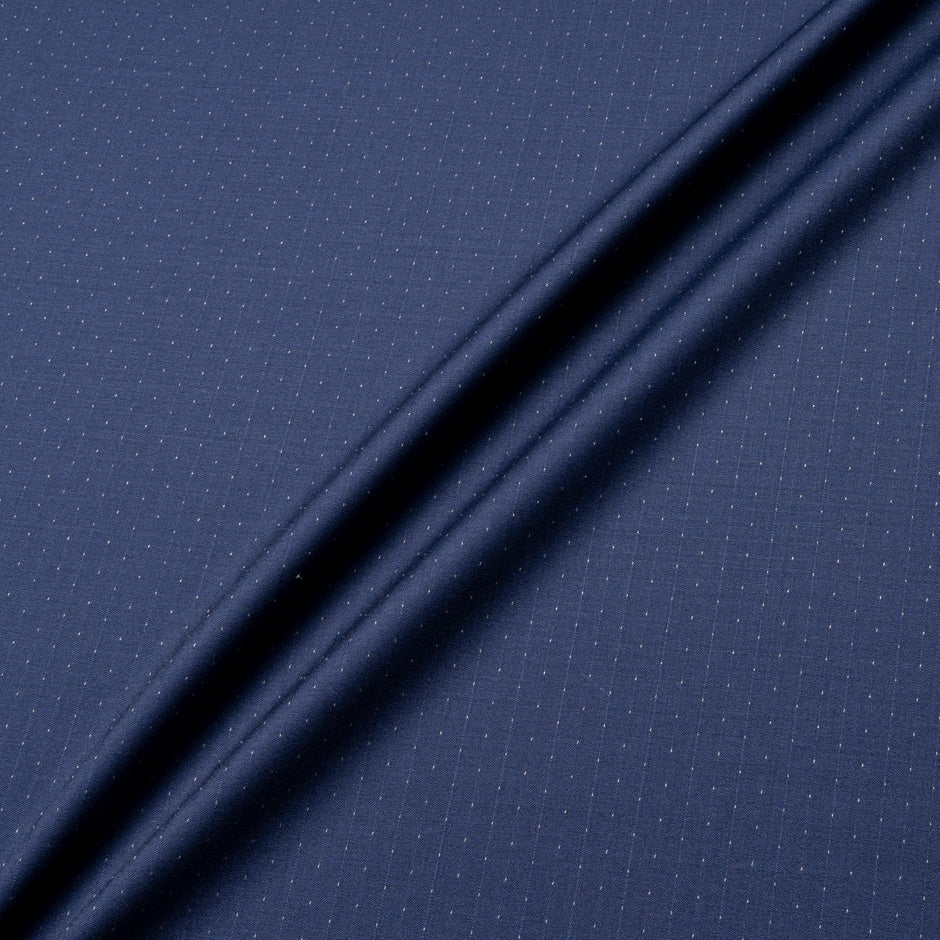 Pinhead Striped Blue Super 160s Wool & Cashmere