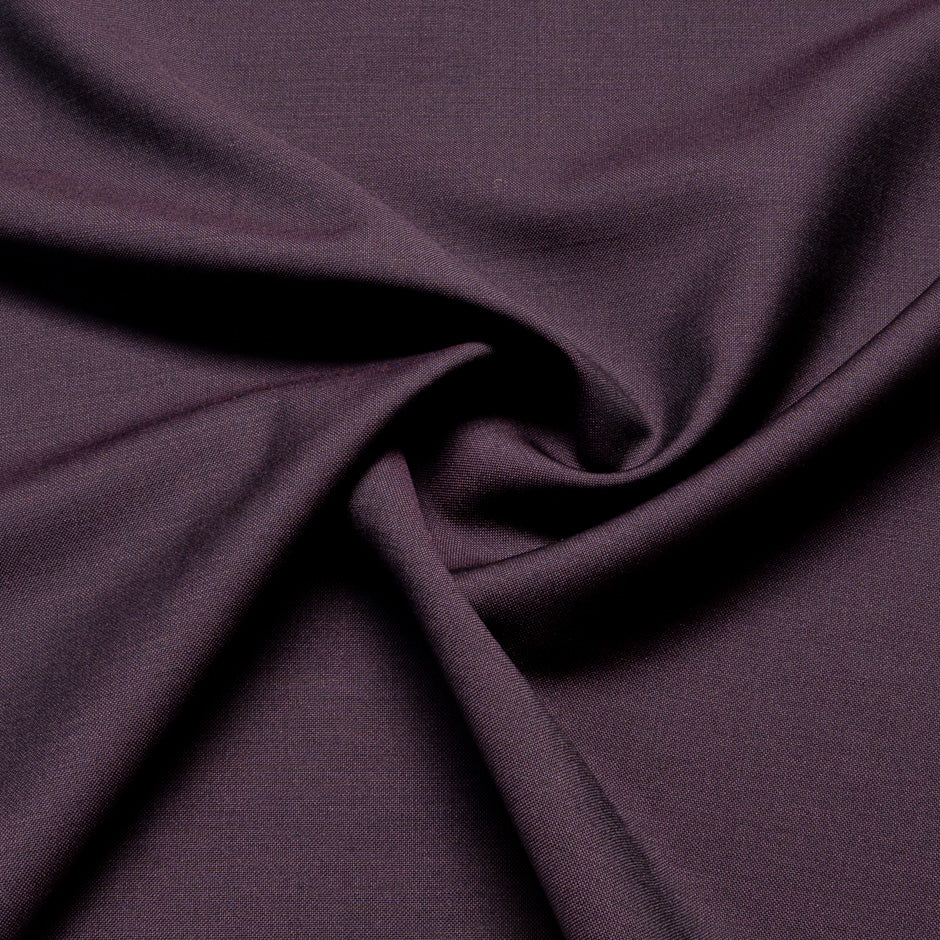 Plum Wool & Mohair Suiting