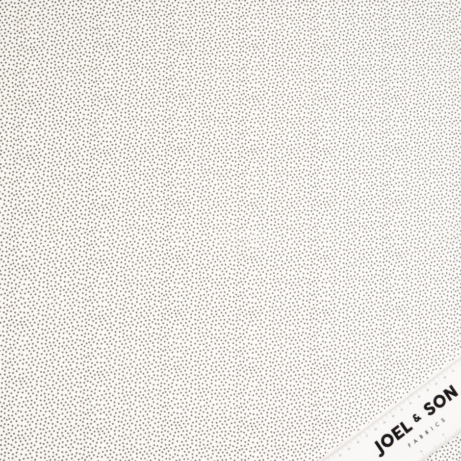 Black Spotted White Microfibre