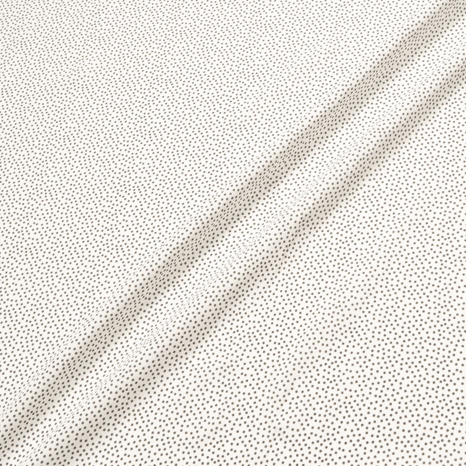 Black Spotted White Microfibre