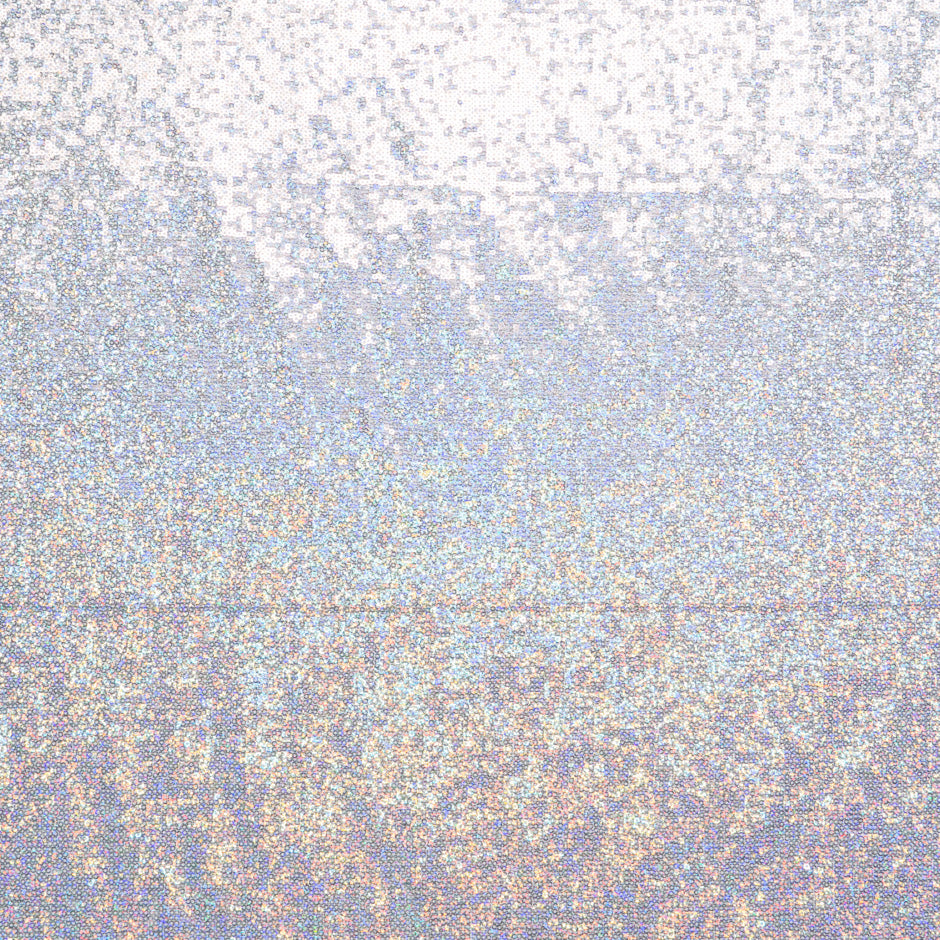 All Over Micro Silver Sequinned Tulle