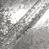 Silver Sequinned Grey Tulle