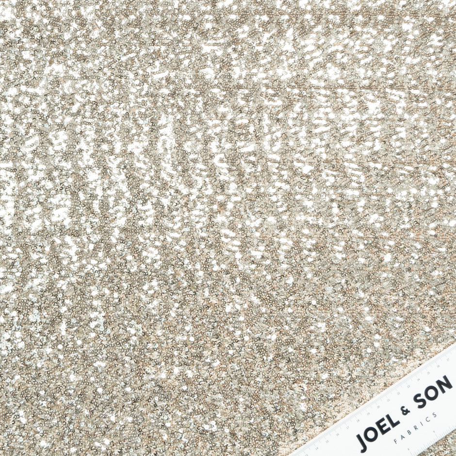 Mini Gold Stretch Sequinned Tulle