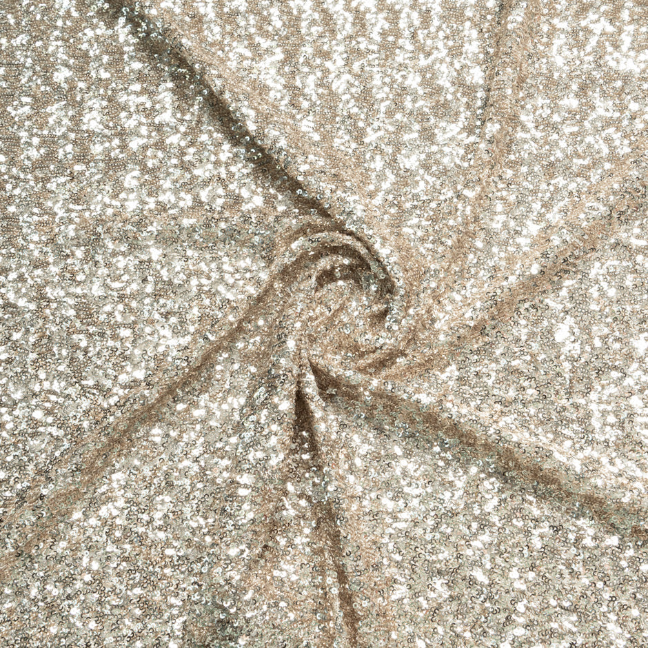 Mini Gold Stretch Sequinned Tulle