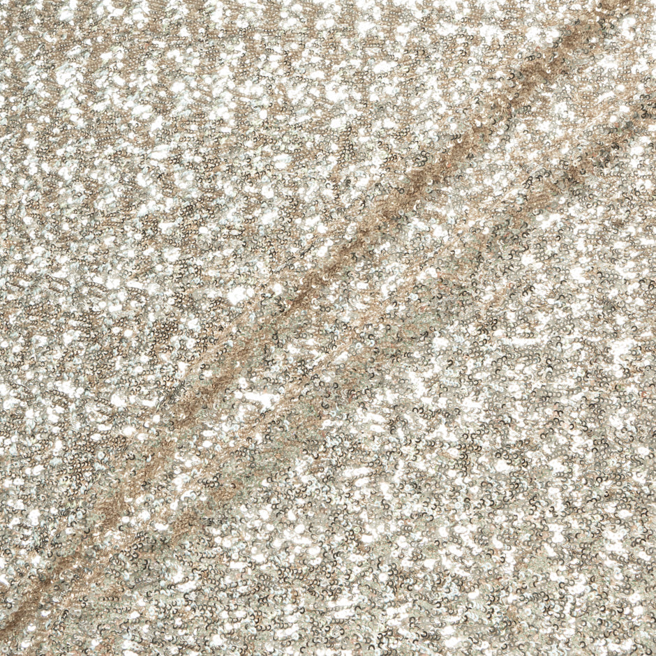 Mini Gold Stretch Sequinned Tulle