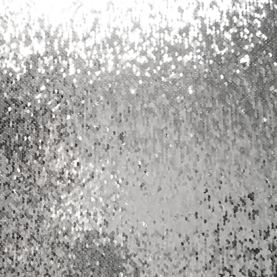 All Over Silver Sequinned Tulle