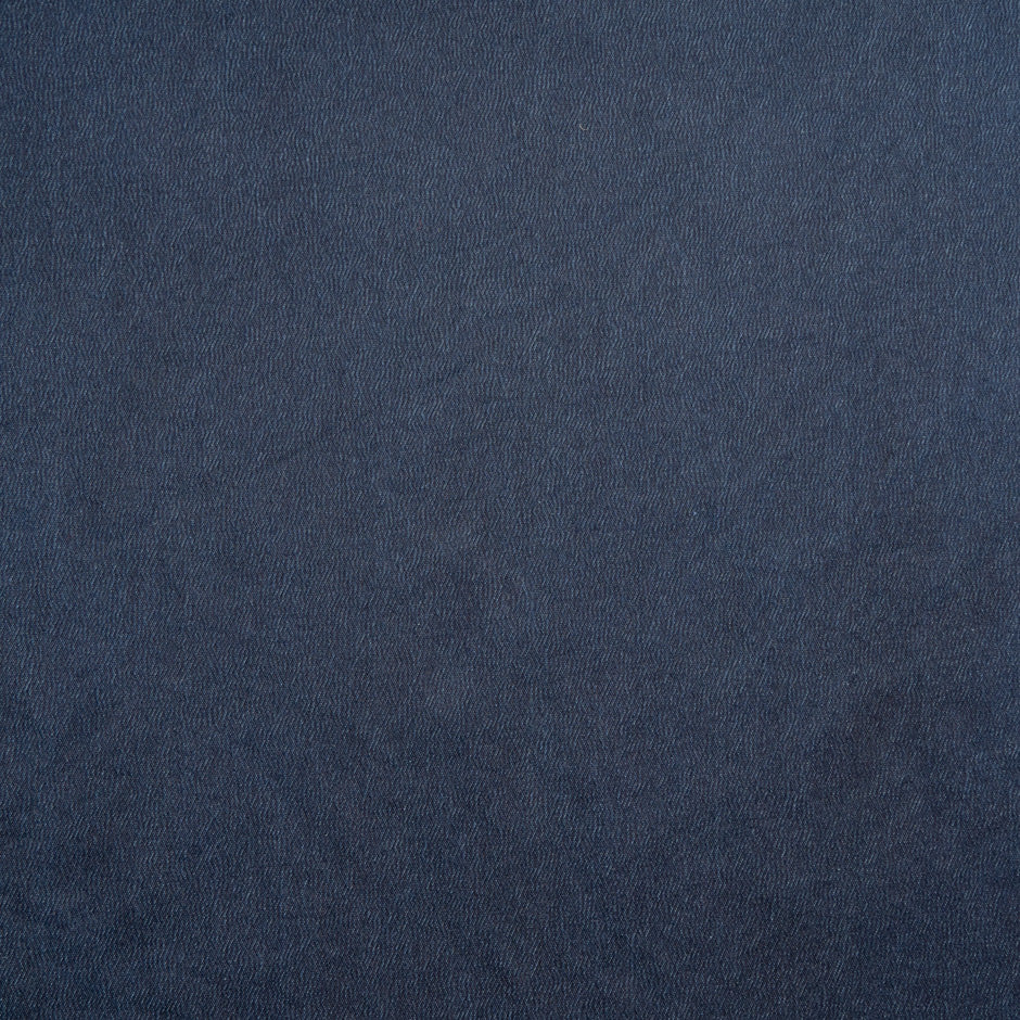 Midnight Blue Stretch Cotton Denim