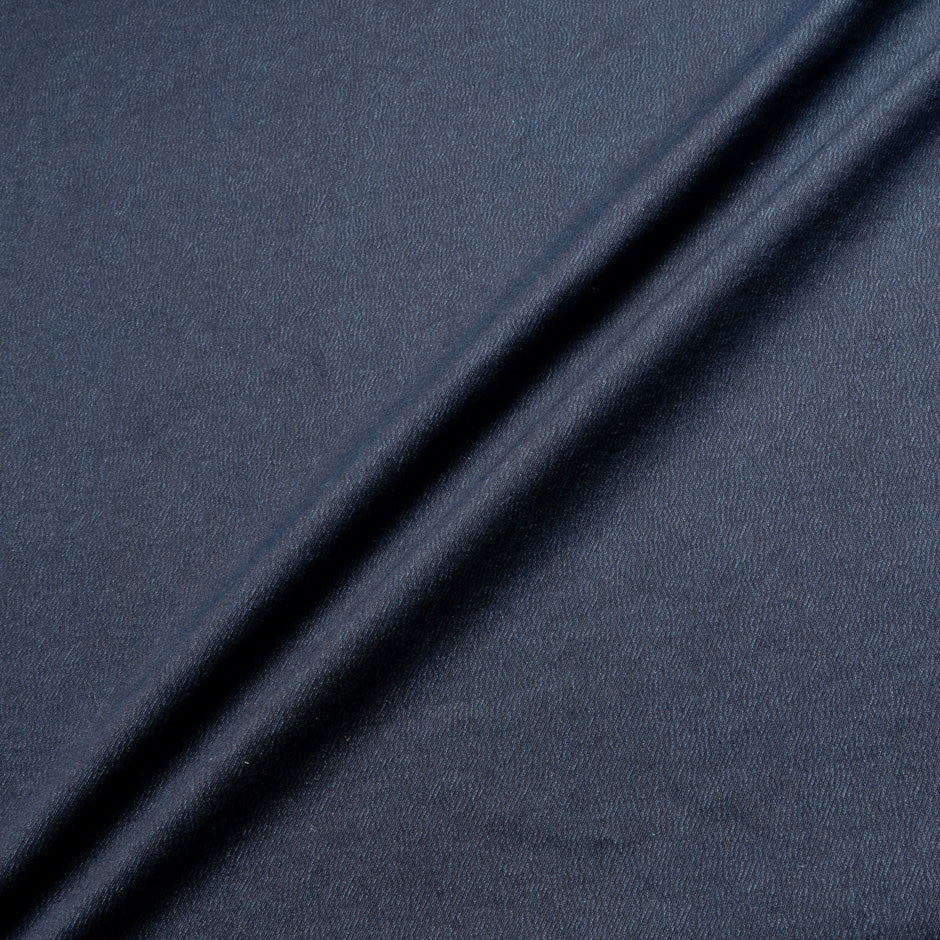 Midnight Blue Stretch Cotton Denim